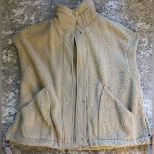 Tan Sherpa vest